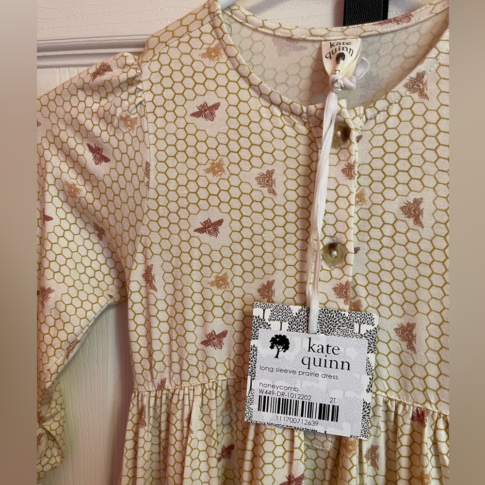 NWT 2T Kate Quinn Honeycomb maxi length dress